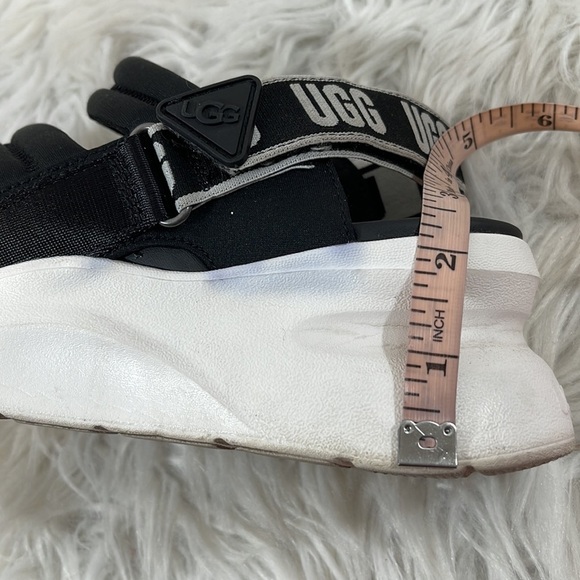 UGG L.A. Sun Platform Sandals Black & White Size 9 - Picture 11 of 12